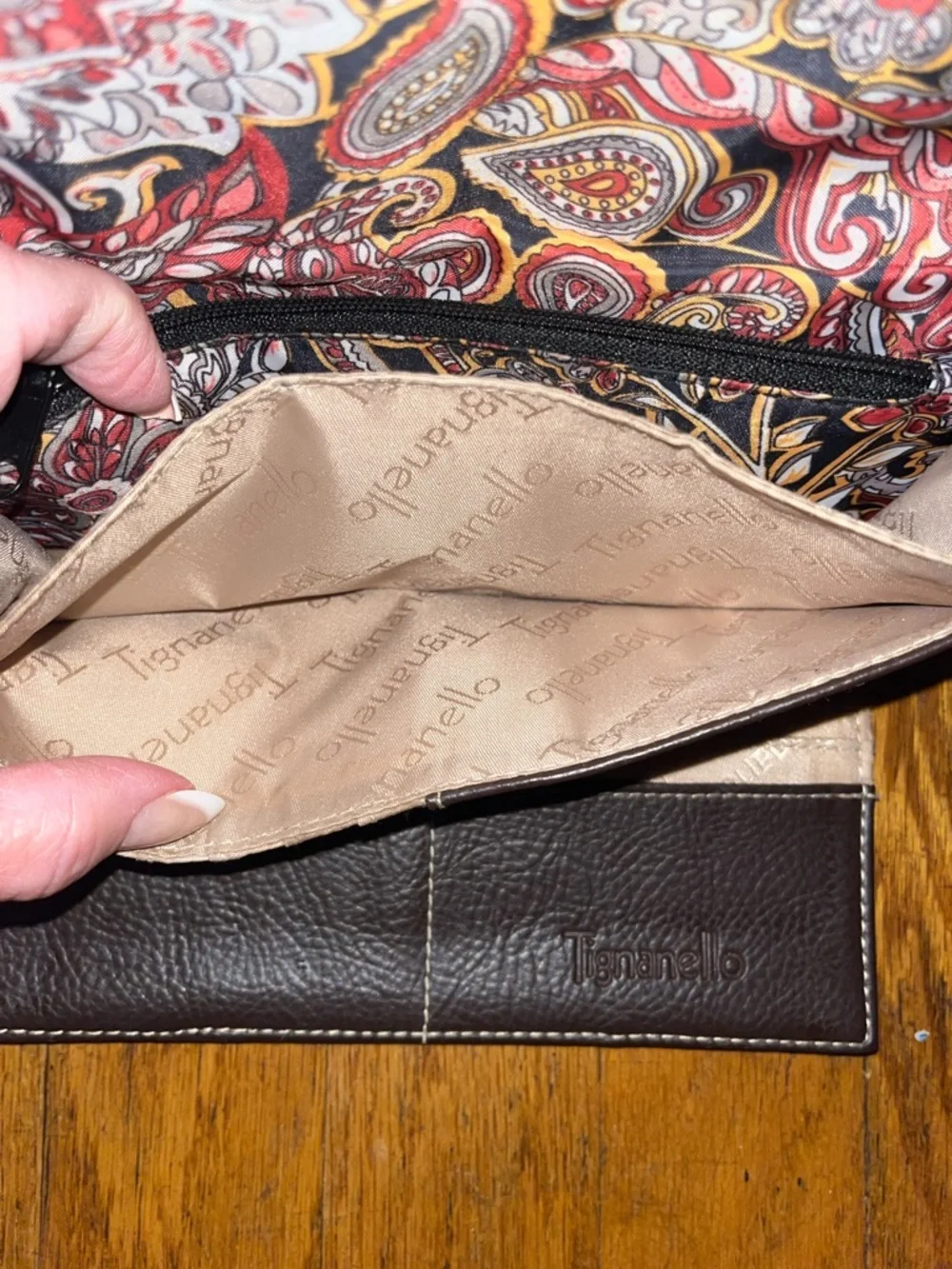 Tignanello sleek leather